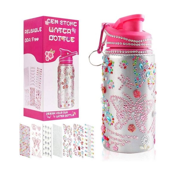 DIY Rhinestone Decorate Your Own Water Bottle - Picture 2 of 7